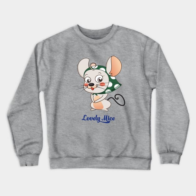 Lovely mice Crewneck Sweatshirt by This is store